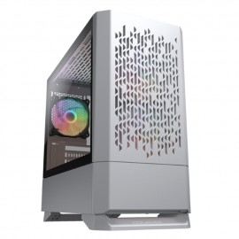 Gabinete Cougar MG140 Air White RGB / Compact ARGB / Sin fuente de alimentación / Mini ITX, Micro ATX, Mini Tower / Rejillas de