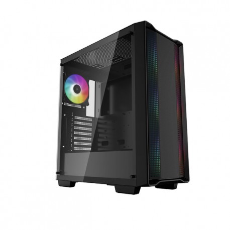 Gabinete DeepCool CC560 ARGB / Midtower / Incluye 4 ventiladores ARGB / Micro-ATX / ATX / R-CC560-BKTAA4-G-1