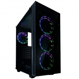 Gabinete Gamer Balam Rush SPECTRUM GAMING ARGUS II / ATX / 3 Ventiladores RGB / USB 3.0 / Cristal Templado / BR-931205