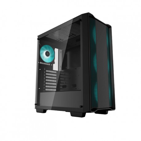 Gabinete Gamer DeepCool CC560 LED / Cristal Templado / Midi-Tower, Mini-ITX/Micro-ATX/ATX / USB 2.0/3.0 / Sin Fuente / 4 Ventil