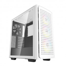 Gabinete Gamer DeepCool CK560 / Cristal Templado / RGB / Midi-Tower, Mini-ITX/Micro-ATX/ATX/E-ATX / USB 3.0 / Sin Fuente / Blan