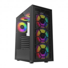 Gabinete Gamer Mini Torre ATX Dragonfly Mesh GM740 Azender Series