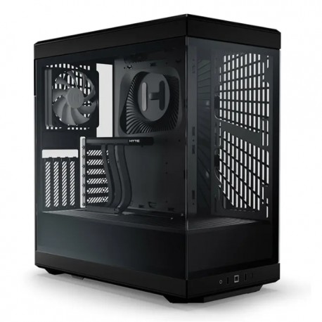 Gabinete HYTE Y40 / ATX Mid Tower / 2x 120mm ventiladores pre instalados / Cristal Templado panorámico moderno y estético con c