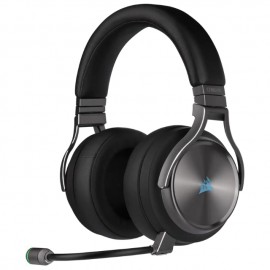 Diadema Corsair Virtuoso SE Gunmetal Wireless RGB, Inalámbrico, 7.1 Surround / USB / USB-C / 3.5mm / PC / Consolas - CA-9011180