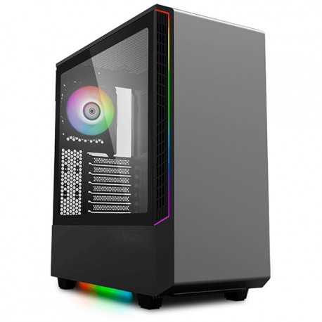 Gabinete Munfrost PANDA RGB Black / Cristal templado / ARGB Sync / Control de ventiladores / ATX - Micro ATX - Mini ITX / 1 Ven