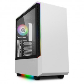 Gabinete Munfrost PANDA RGB White / Cristal templado / ARGB Sync / Control de ventiladores / ATX - Micro ATX - Mini ITX / 1 Ven