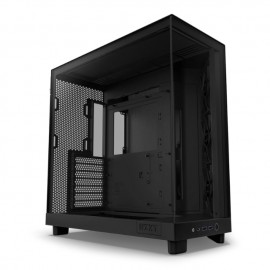 Gabinete NZXT H6 FLOW BLACK / Cristal Templado / Mini-ITX / Micro-ATX / ATX / USB 3.2 / USB 3.2 Gen.2 Tipo C / Sin Fuente / Neg