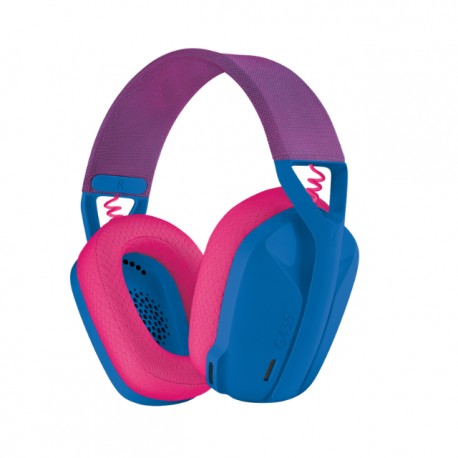 Diadema Gamer Logitech G435 / Microfono / Wireless LightSpeed / PS4 - PS5 - XBOX - PC - MAC / Azul / Frambuesa - 981-001061/ ga