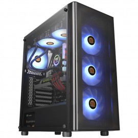 Gabinete Thermaltake V200 TG RGB Edition / Cristal Templado / ATX / USB 3.0 / CA-1K8-00M1WN-01 / Incluye 3 FAN 120mm RGB + 1 FA