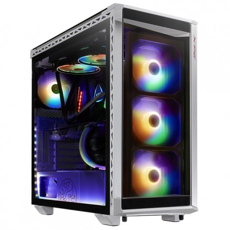 Gabinete XPG Battlecruiser RGB White / RGB Sync / Cristal Templado / E-ATX - BATTLECRUISER-WHCWW