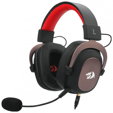 Diadema Gamer Redragon Zeus2 H510 / Negro /Sonido envolvente 7.1 / Controladores de 2.087 in / Micrófono desmontable / PC / PS4