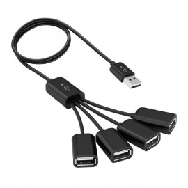 HU-101 Hub con extensión 4 USB 2.0 cable 1 m