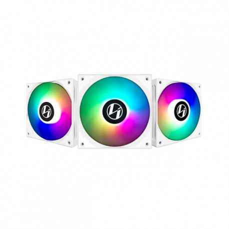 Kit 3 Ventiladores Lian Li ST120 / RGB / Ventilador 120mm / Triple Pack / Blanco / ST120-3W