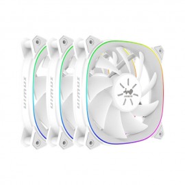 Kit de ventiladores InWin Sirius Extreme Pure ASE120P / paquete triple IW-FN-ASE120P-3PK / color blanco / 120 x 120 x 25 mm / P