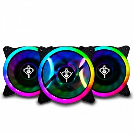 Kit de ventiladores para Gabinete Yeyian Typhoon ARGB / 120mmx3 / YCF-3RGB-01