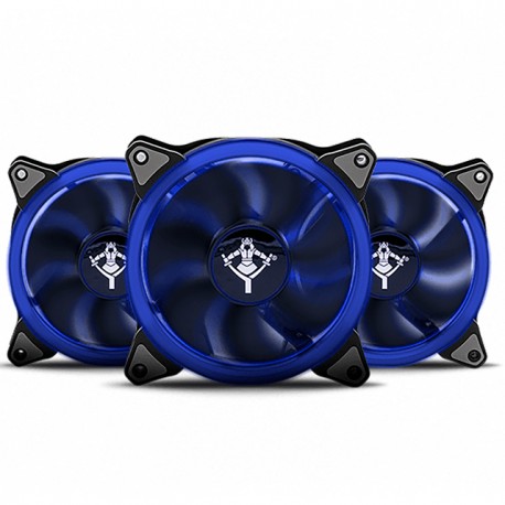 Kit de ventiladores para Gabinete Yeyian Typhoon Blue / 120mmx3 / YCT-050720B