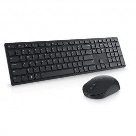 Kit teclado y mouse Dell KM5221W / inalámbrico / interfaz 2.4ghz / color negro / incluye pila AA y 2 pilas AAA / Español Latino