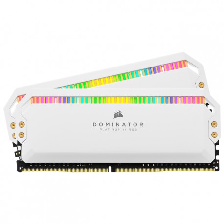 Memoria RAM 16GB DDR4 Corsair Dominator Platinum RGB White 3200Mhz / Kit 2x8GB / CMT16GX4M2C3200C16W