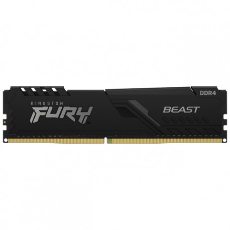 Memoria RAM DDR4 16GB 3200MHz Kingston Fury Beast 1 Modulo Negro KF432C16BB1/16