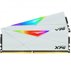 Memoria RAM DDR4 32GB 3200MHz XPG Spectrix D50 White RGB / Kit 2x16GB / Aura Sync / AX4U3200716G16A-DW50 /