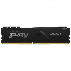 Memoria RAM DDR4 8GB 2666MHz Kingston Fury Beast 1 Modulo Negro KF426C16BB/8