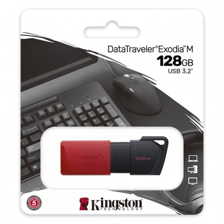 Memoria USB 3.2 128GB Kingston Datatraveler Exodia M / DTXM/128GB