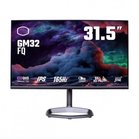 Monitor Gamer 31.5" Cooler Master CMI-GM32-FQ-US / HDMI x2 / DP / QHD / IPS / HDR / AMD FreeSync Premium / 165Hz / 1ms