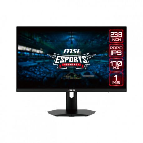 Monitor MSI G244F / 23.8" pulgadas / Plano / Rapid IPS / 170hz / 1MS / 1920x1080 FHD / Freesync Premium / 2x HDMI™ / 1x DP