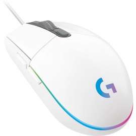 Mouse Gamer Logitech G203 Lightsync White / Optico / USB / 8000DPI / Led RGB/ 910-005794