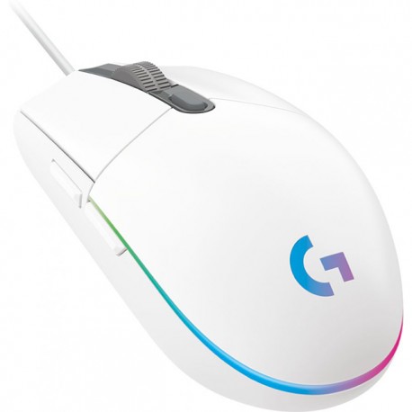 Mouse Gamer Logitech G203 Lightsync White / Optico / USB / 8000DPI / Led RGB/ 910-005794