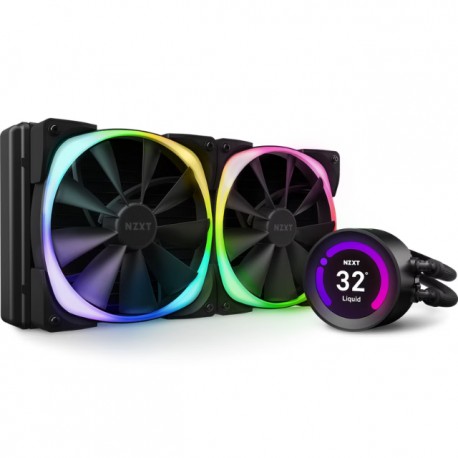 nfriamiento Liquido NZXT Kraken Z63 RGB Black / 280mm 140mmx2 / Pantalla 24 Bits / Intel y AMD / RL-KRZ63-R1