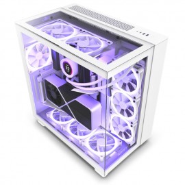 NZXT H9 Elite / ATX Mid Tower / Incluye 3 Ventiladores 120mm RGB Duo Fan / Capacidad de 10 Ventiladores / Soporta radiadores de