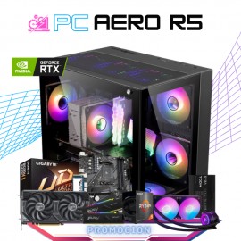 PC AERO R5 / AMD RYZEN 5 5600 / RTX 4060 TI 8GB / 16GB RAM/ 1TB SSD M.2 NVME / ENFRIAMIENTO LIQUIDO 240MM / FUENTE EVGA 700W / 