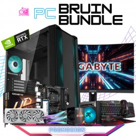 PC BRUIN BUNDLE / AMD RYZEN 5 5600X / RTX 4060 TI / 16GB RAM / 1TB SSD M.2 NVME / DISIPADOR DE TORRE RGB / FUENTE 600W 80+ BRON