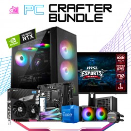 PC CRAFTER BUNDLE / INTEL CORE I7-12700 / RTX 3060 12GB / 32GB RAM / 1TB SSD M.2 NVME / ENFRIAMIENTO LIQUDIO 240MM / FUENTE 700