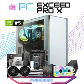 PC EXCEED PRO-X / AMD RYZEN 9 7900X / RTX 4070 12GB / 32GB RAM DDR5 / 2TB SSD M.2 NVME 7400MBPS / ENFRIAMIENTO LIQUIDO 240MM / 