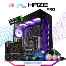 PC HAZE PRO / INTEL CORE I9-13900K / RTX 4080 / 32GB RAM DDR5 / 2TB SSD M.2 NVME / ENFRIAMIENTO LIQUIDO 360MM / FUENTE 1000W 80