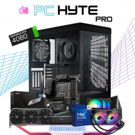 PC HYTE PRO / INTEL CORE I9-14900KF / RTX 4080 16GB/ 32GB RAM DDR5 / 1TB SSD M.2 NVME + 4TB HDD / FUENTE 1000W 80+ GOLD / ENFRI