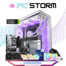 PC STORM / INTEL CORE I9-13900K / RTX 4080 / 64GB RAM / 2TB SSD M.2 NVME / ENFRIAMIENTO LIQUIDO 240MM / FUENTE 1000W 80+ GOLD /