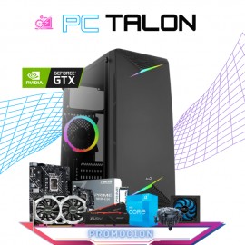 PC TALON / INTEL CORE I3-12100 / NVIDIA GTX 1650 4GB / 16GB RAM / 500GB SSD M.2 NVME / FUENTE 400W 80+ BRONZE / PROMOCION