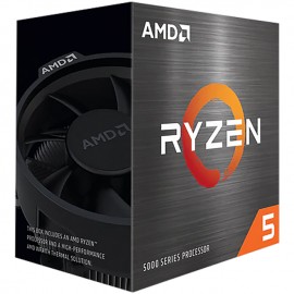 Procesador AMD Ryzen 5 5600X / 6 Core / 12 Thread / 3.7GHz / 4.6GHz Boost / TDP 65W / Wraith Stealth / (Requiere Tarjeta de Vid