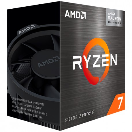 PROCESADOR AMD RYZEN 7 5700G APU 3.8GHZ / 4.6GHZ / 8 CORE 16Threads / AM4 / Con disipador Wraith Stealth / Radeon Graphics 8 Nu