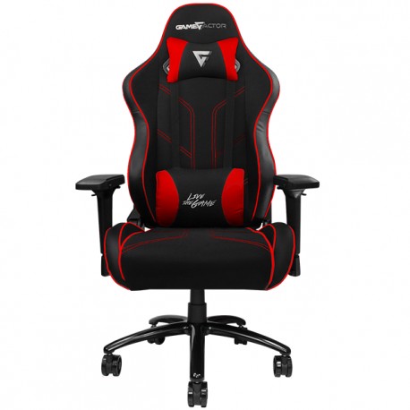 SILLA GAMER DEPORTIVA GAME FACTOR CGC600 V2 - NEGRO - ROJO