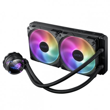 Sistema de Enfriamiento Liquido AIO Asus Rog Strix LC II 280 ARGB - 140mmX2 (280mm) Intel y Amd