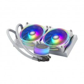 Sistema de Enfriamiento Liquido AIO Cooler Master Masterliquid ML240 Illusion White / RGB / 240mm / Intel y AMD / MLX-D24M-A18P