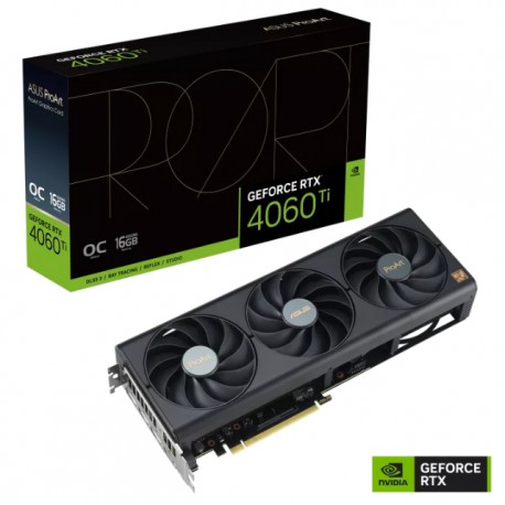 Tarjeta de Video Asus ProArt GeForce RTX™ 4060 Ti OC edition 16GB GDDR6 / PCI Express 4.0 / 16GB GDDR6/ PROART-RTX4060TI-O16G28