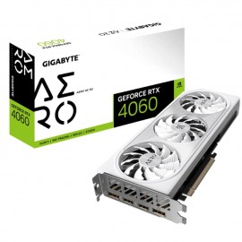 Tarjeta de Video Gigabyte GeForce RTX 4060 Aero OC 8GB / Nvidia / GDDR6 / PCI Express / White / GV-N4060AERO OC-8GD