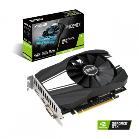 Tarjeta de video NVIDIA GeForce GTX 1660 Super 6GB GDDR6 / Asus Phoenix / HDMI, DP,DVI / PH-GTX1660S-6G