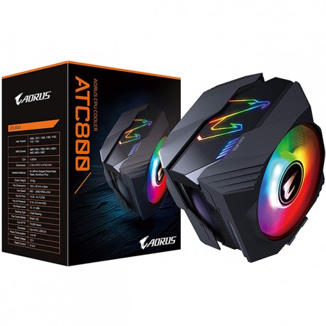 Disipador para CPU Disipador y Ventilador Led RGB para Procesador Aorus ATC800 - 120mm X2 Intel y AMD