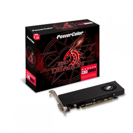 Tarjeta de Video Radeon RX 550 4GB / PowerColor / 4GB GDDR5 / low profile